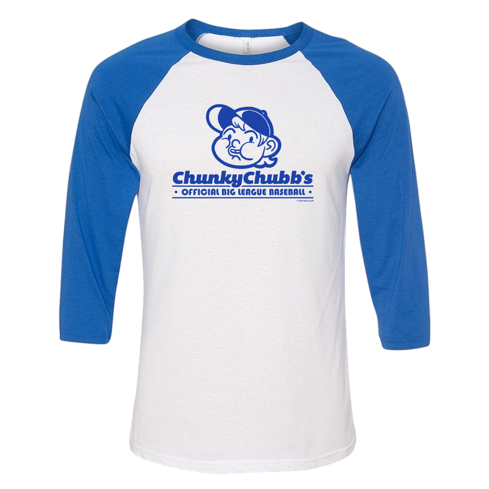 Grounded Chunky Chubb's 3/4 Sleeve Baseball T-shirt