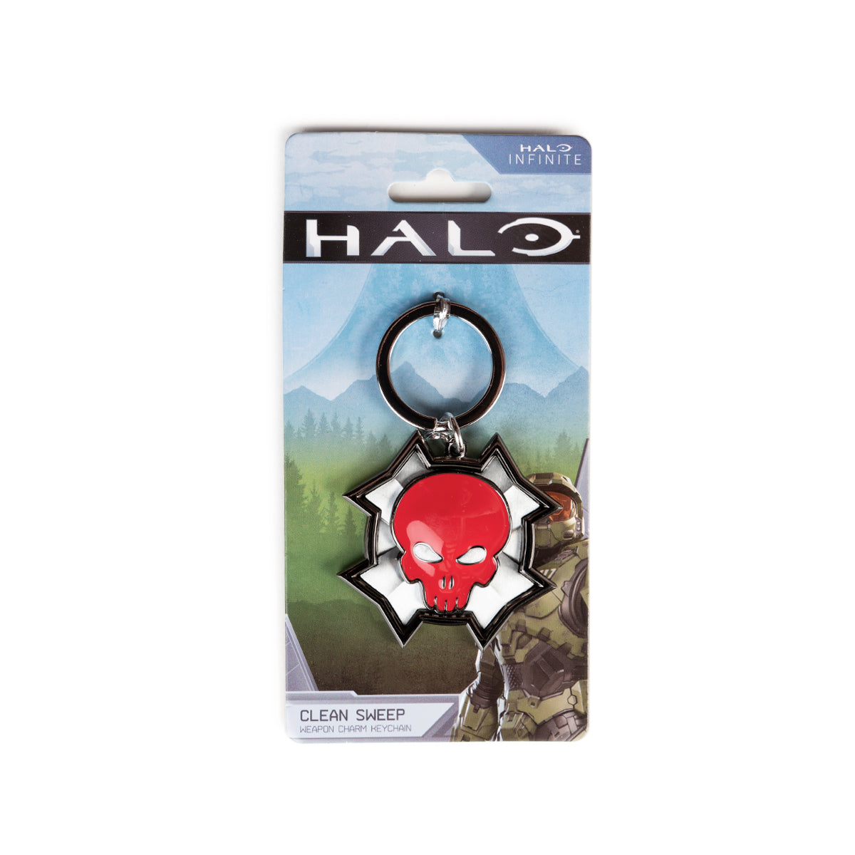 Halo Video Game Lanyard Keychain w/ 2 Master Chief Rubber Charm :  : Office Products